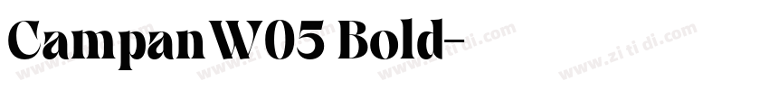 CampanW05 Bold字体转换
